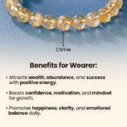 Citrine Natural Stone Bracelet for Wealth, Abundance & Success - Image 2