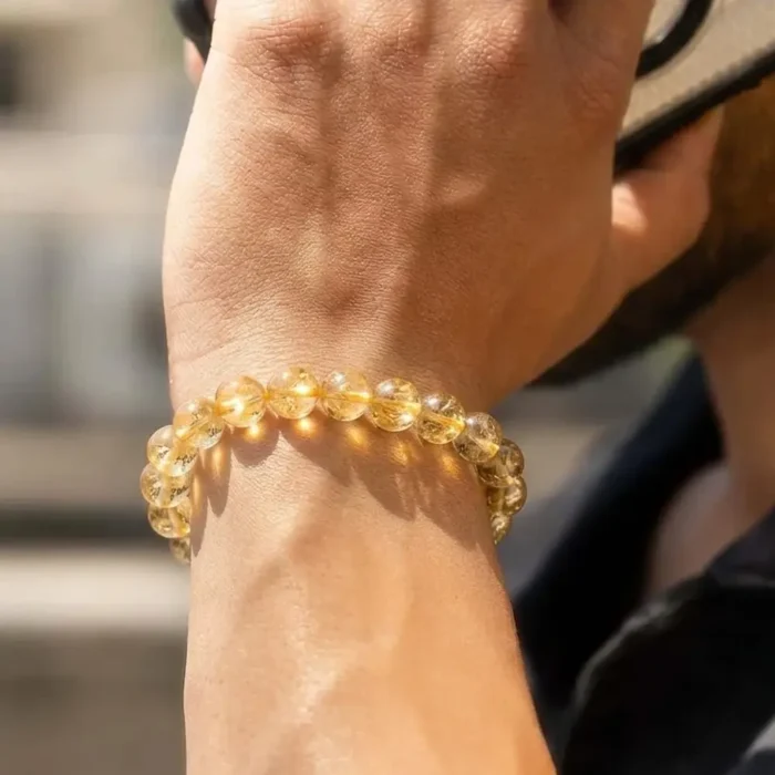 Citrine Natural Stone Bracelet for Wealth, Abundance & Success - Image 4