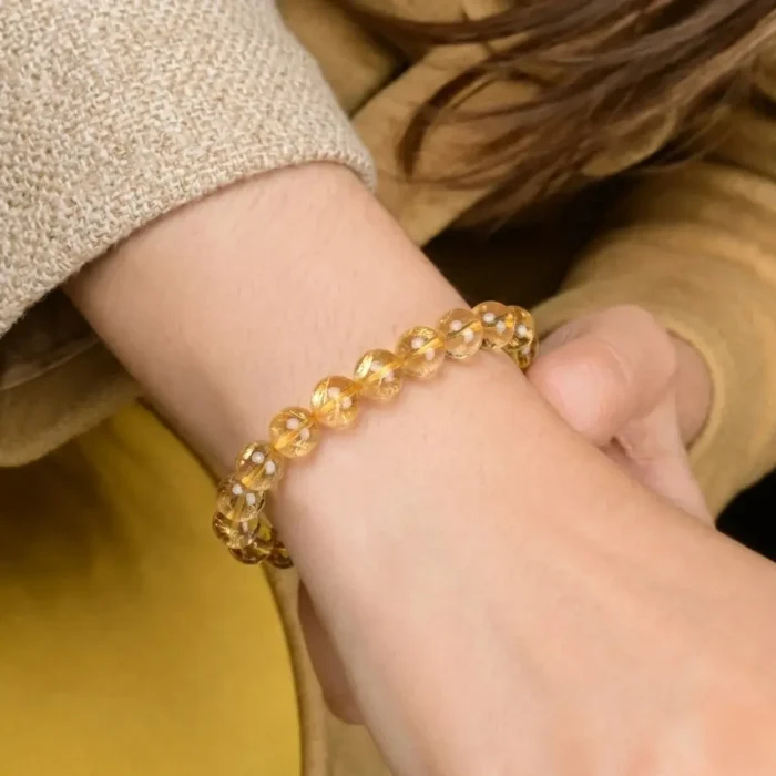 Citrine Natural Stone Bracelet for Wealth, Abundance & Success - Image 3