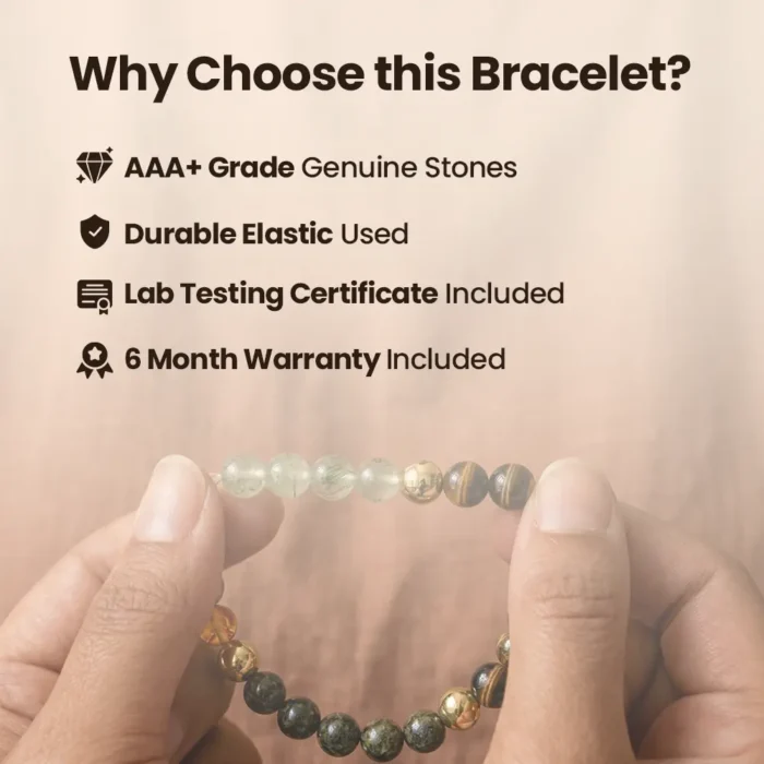 Money Magnet Natural Multi Stones Bracelet for Wealth, Luck & Success - Image 5