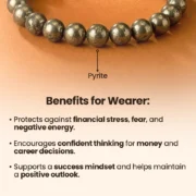 Money Magnet Pyrite Natural Stone Bracelet for Wealth, Success & Abundance - Image 2