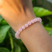 Rose Quartz Natural Stone Bracelet for Love, Healing & Inner Peace - Image 4