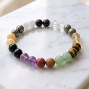 Sampurnam All-in-One 12 Natural Stones Bracelet for Wealth, Protection & Balance