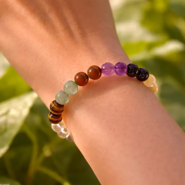 Sampurnam All-in-One 12 Natural Stones Bracelet for Wealth, Protection & Balance - Image 5